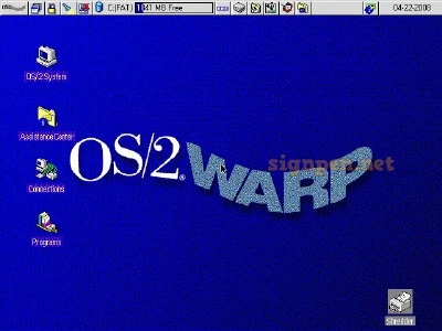 Vitual PC를 이용해서 OS/2 Warp을 설치 했습니다.