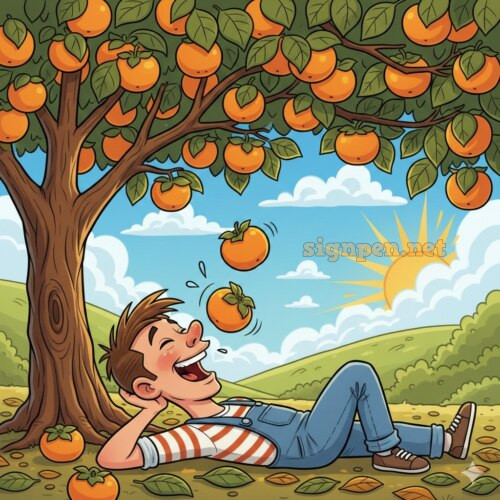 재성이 있다면 감이 입으로 쏙?